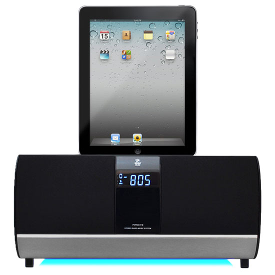 Pyle - PIPDK78 , Home and Office , Alarm Clock Radios - Plug-in Speakers , FM Receiver Radio W/ iPOD/iPad/Iphone Docking Station & Alarm Clock