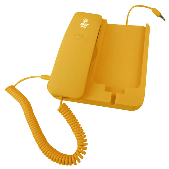 Pyle - PIRTR60YL , Sound and Recording , Headphones - MP3 Players , Handheld Phone and Desktop Dock for iPhone (Yellow color)