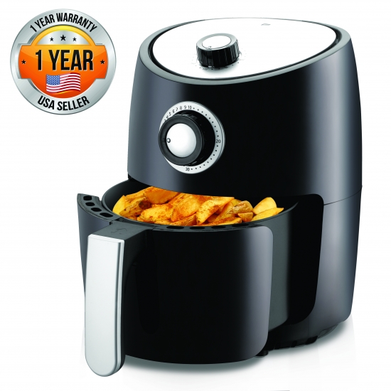 Pyle - PKAIRFR18.5 , Kitchen & Cooking , Air Fryers , Countertop Air Fryer Oven Cooker - Healthy Kitchen Convection Air Fry Cooking