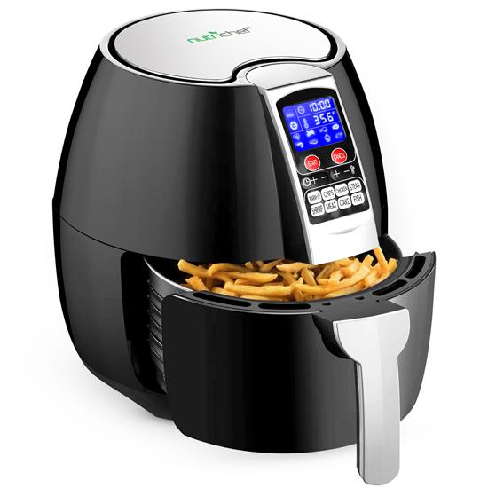 Pyle - PK005 , Kitchen & Cooking , Air Fryers , Digital Air Fryer, Electric Oil-Free Air Frying Cooker