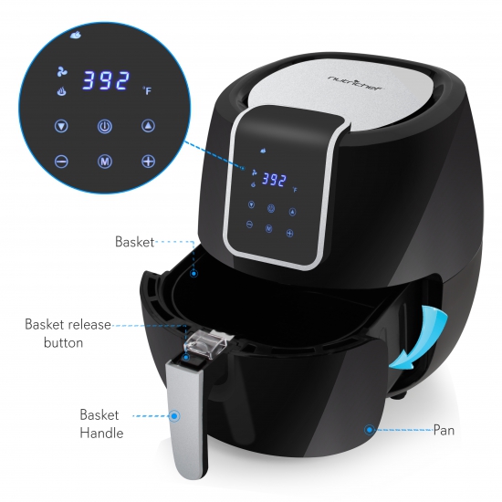 NutriChef PKAIRFR65 Kitchen & Cooking Air Fryers