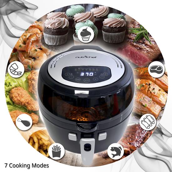 NutriChef PKAIRFR75 Kitchen & Cooking Air Fryers