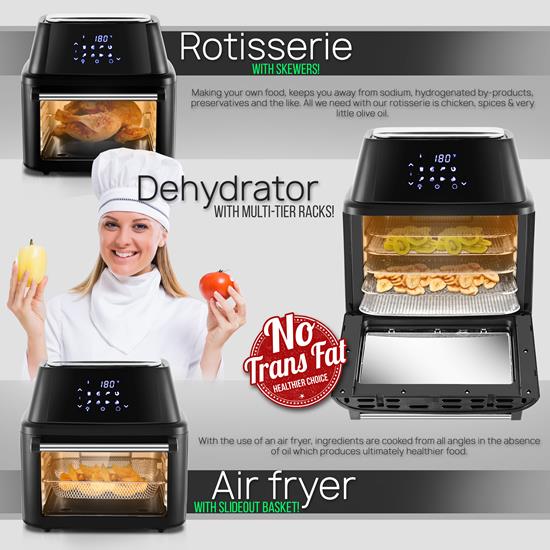 NutriChef PKAIRFR96 Kitchen & Cooking Air Fryers