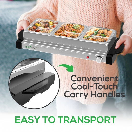 NutriChef PKBFWM24 Kitchen & Cooking Food Warmers & Serving