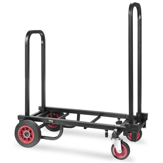 Pyle - PKEQ38 , Home and Office , Storage - Organization , Adjustable Professional Equipment Cart - Compact 8-in-1 Folding Multi-Cart, Hand Truck/Dolly/Platform Cart, Extends Up to 25.24'' to 40.24''