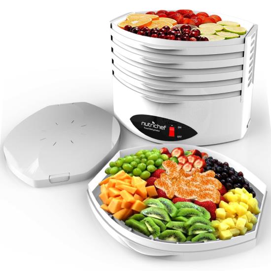 Pyle - AZPKFD18WT , Kitchen & Cooking , Dehydrators & Steamers , Food Dehydrator - Electric Kitchen Dehydrator (White)