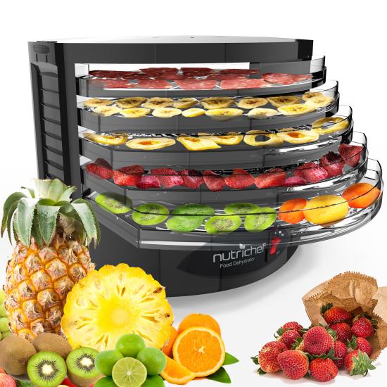 Pyle - UPKFD19BK , Kitchen & Cooking , Dehydrators & Steamers , Food Dehydrator - Electric Kitchen Dehydrator (Black)