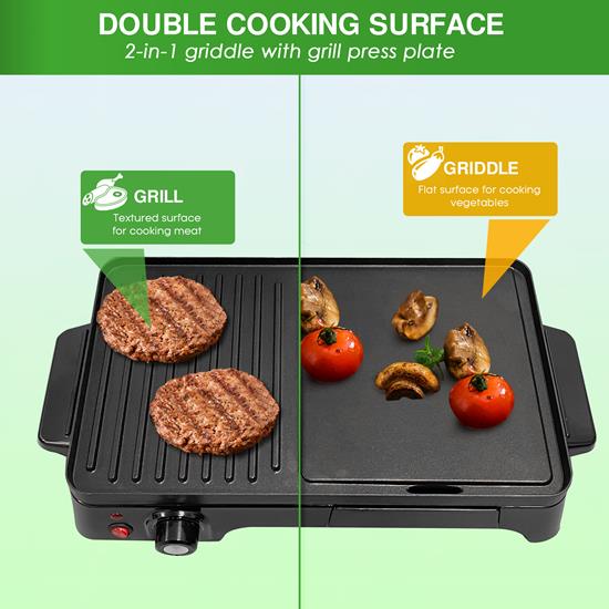 NutriChef PKGRIL43.5 Kitchen & Cooking Cooktops & Griddles