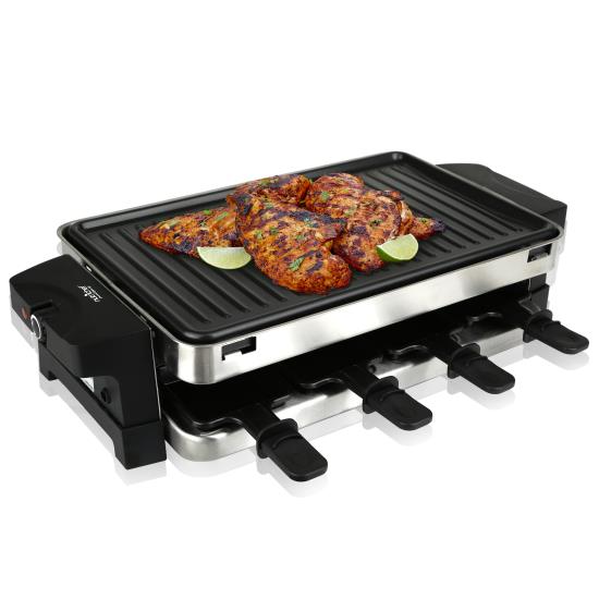 Pyle - AZPKGRST42 , Kitchen & Cooking , BBQ & Grilling , Raclette Grill, Two-Tier Party Cooktop, Metal Grill Surface