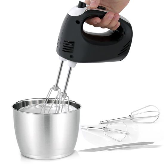 Pyle - UPKHNDMX32 , Kitchen & Cooking , Blenders & Food Processors , Cordless Kitchen Mixer - 3-Speed Hand Mixer with Built-in Rechargeable Battery