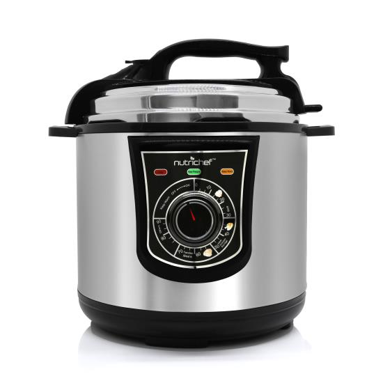 Pyle - pkprc15 , Kitchen & Cooking , Ovens & Cookers , Electric Pressure Cooker with Adjustable Time Setting, Stainless Steel