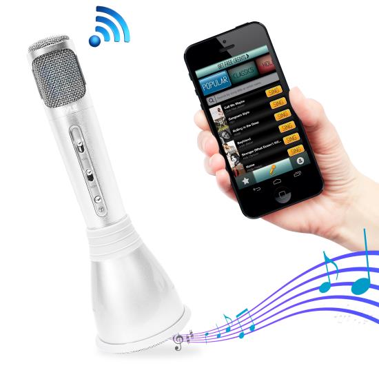 Pyle - PKRK68MC , Musical Instruments , Microphones - Headsets , Sound and Recording , Microphones - Headsets , Bluetooth Karaoke Microphone Speaker System with Wireless Megaphone-Style Mic Broadcasting