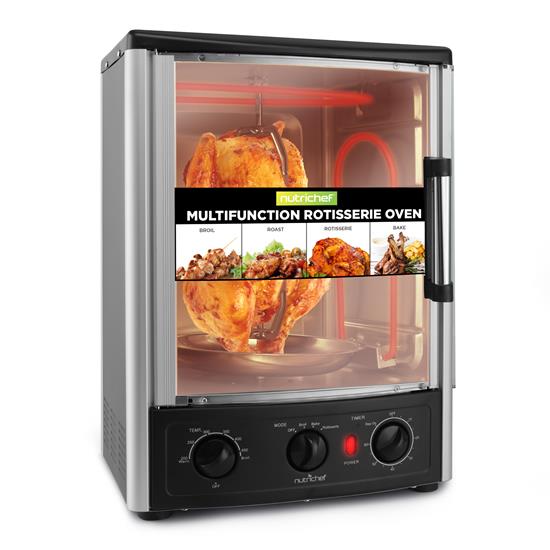 Pyle - PKRT97 , Kitchen & Cooking , Ovens & Cookers , Multi-Function Vertical Oven - Countertop Rotisserie Oven with Bake & Roast Cooking