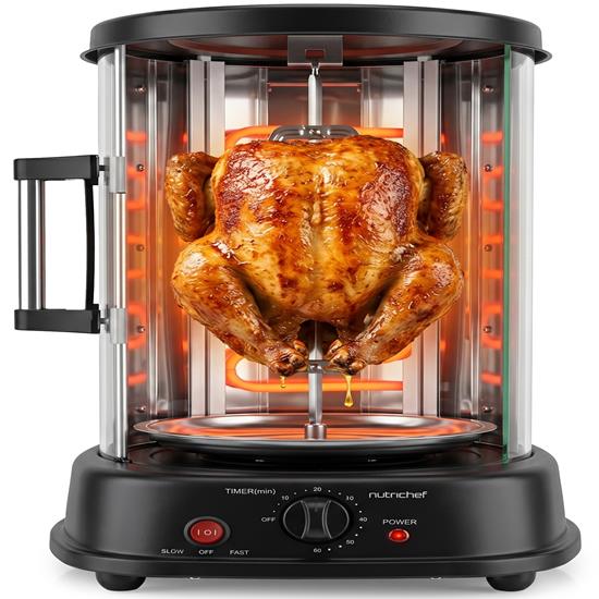 Pyle - PKRTVG34.6 , Kitchen & Cooking , Ovens & Cookers , Vertical Rotisserie Oven - Rotating Kebob Cooker