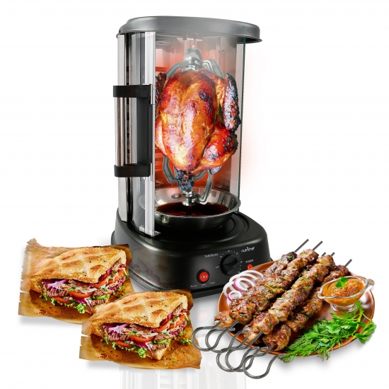 Pyle - PKRTVG34 , Kitchen & Cooking , Ovens & Cookers , Vertical Rotisserie Oven - Rotating Kebob Cooker