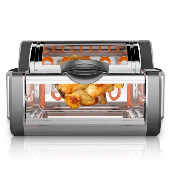 Pyle - PKRTVG65BK , Kitchen & Cooking , Ovens & Cookers , Digital Countertop Rotisserie & Grill Oven - Rotating Kitchen Cooker