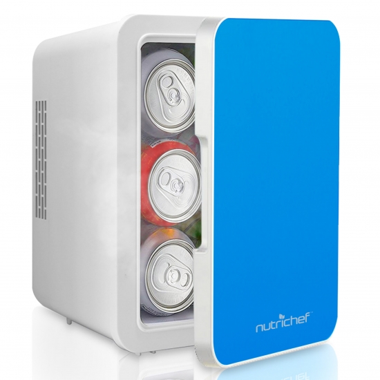 Pyle - pktcec4bl , Kitchen & Cooking , Fridges & Coolers , Electric Cooler & Warmer - Mini Fridge with Thermo Heating & Cooling Ability