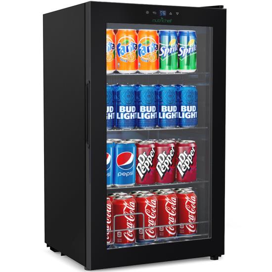 Pyle - AZPKTEBC70 , Kitchen & Cooking , Fridges & Coolers , Compact Beverage Fridge Cooler – Wine Bottle & Can Beverage Chilling Refrigerator