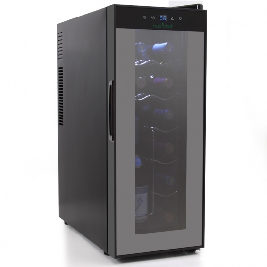 Pyle - AZPKTEWC120 , Kitchen & Cooking , Fridges & Coolers , Electric Wine Cooler - Wine Chilling Refrigerator Cellar (12-Bottle)