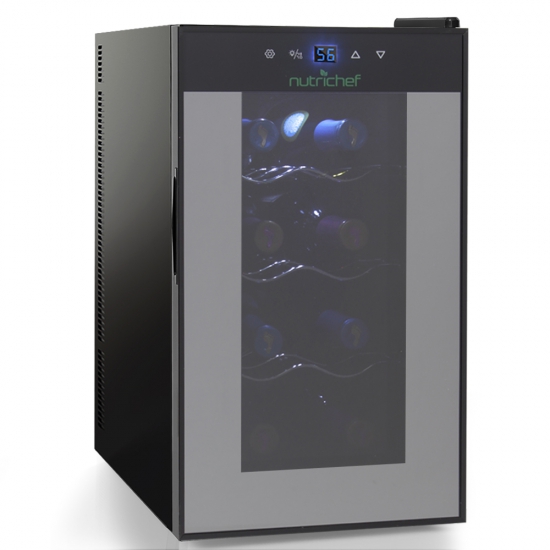 Pyle - AZPKTEWC80 , Kitchen & Cooking , Fridges & Coolers , Electric Wine Cooler - Wine Chilling Refrigerator Cellar (8-Bottle)