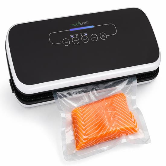 Pyle - PKVS18BK.6 , Kitchen & Cooking , Vacuum Sealers , Automatic Food Vacuum Sealer - Electric Air Sealing Preserver System (Black)