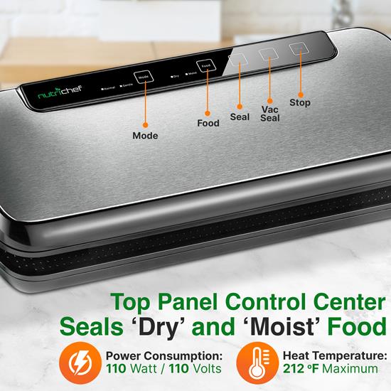 How To Use Nutrichef Vacuum Sealer Pkvs35Sts at Richard Wallace blog