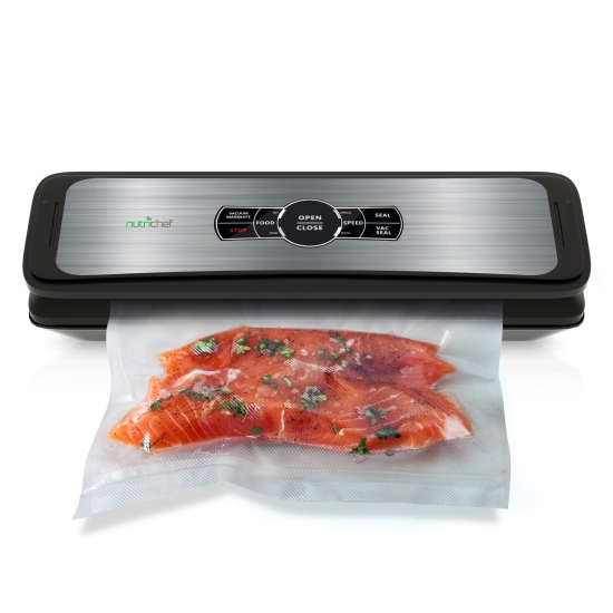 Pyle - PKVS45STS , Kitchen & Cooking , Vacuum Sealers , Automatic Food Vacuum Sealer - Electric Air Sealing Preserver, One Touch Automatic Open and Close