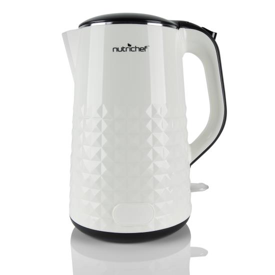 Pyle - AZPKWK10WT , Kitchen & Cooking , Water & Tea Kettles , Electric Kitchen Kettle, Cordless Water Boiling Hot Pot (White)