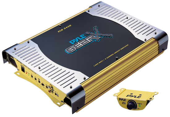 Pyle - PLA2450 , On the Road , Vehicle Amplifiers , 2 Channel 1400 Watt Bridgeable Mosfet Amplifier