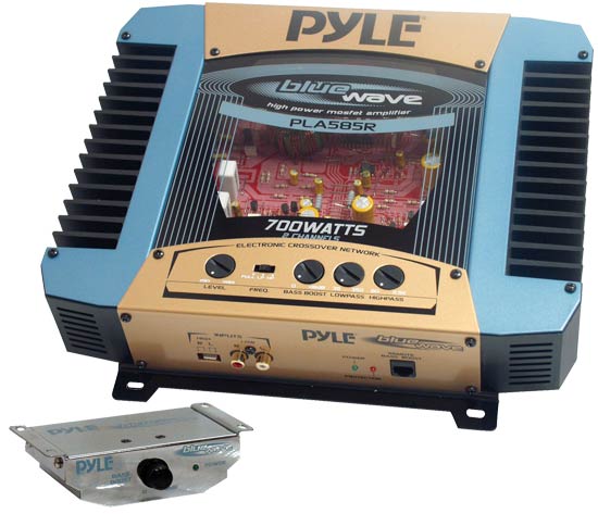 Pyle - PLA585R , On the Road , Vehicle Amplifiers , High Performance 700 Watt 2 Channel Bridgeable MOSFET Amplifier