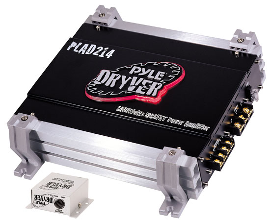 Pyle - PLAD214 , On the Road , Vehicle Amplifiers , 2 Channel 1600 Watt Bridgeable Mosfet Amplifier