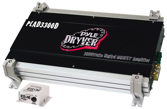 Pyle - plad3300d , On the Road , Vehicle Amplifiers , Dryver 3600 Watt Mono Block Mosfet Digital Amplifier