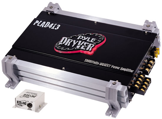 Pyle - plad413 , On the Road , Vehicle Amplifiers , 4 Channel 2000 Watt Bridgeable Mosfet Amplifier