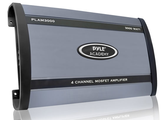 Pyle - PLAM3000 , On the Road , Vehicle Amplifiers , 3000 Watts 4 Channel Bridgeable Amplifier
