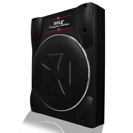 Pyle - plbass10 , On the Road , Vehicle Amplifiers , 10-Inch Low-Profile Super Slim Active Amplified Subwoofer System