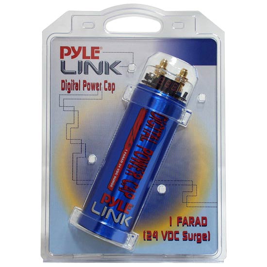Pyle - PLCAPBL39V , On the Road , Capacitors , 1 Farad Wave Capacitor