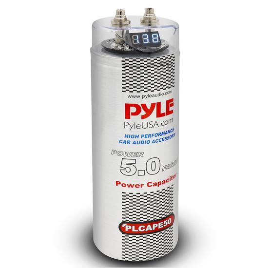 Pyle - PLCAPE50 , On the Road , Capacitors , 5.0 Farad Digital Power Capacitor