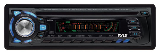 Pyle - PLCD26M , On the Road , Headunits - Stereo Receivers , MP3-R/ RW Full Detachable Front Panel Am/ FM-MPX Car Radio CD Player