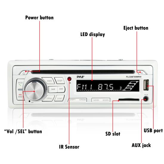 Pyle - PLCDBT85MRW - Marine and Waterproof - Receiver & Speaker Kits