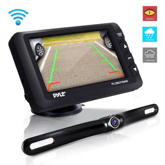 Pyle - CA-PLCM4378WIR.5 , On the Road , Rearview Backup Cameras - Dash Cams , Wireless Rear View Backup Camera & Monitor Kit - Vehicle Parking/Reverse System with 4.3’’ Display Screen