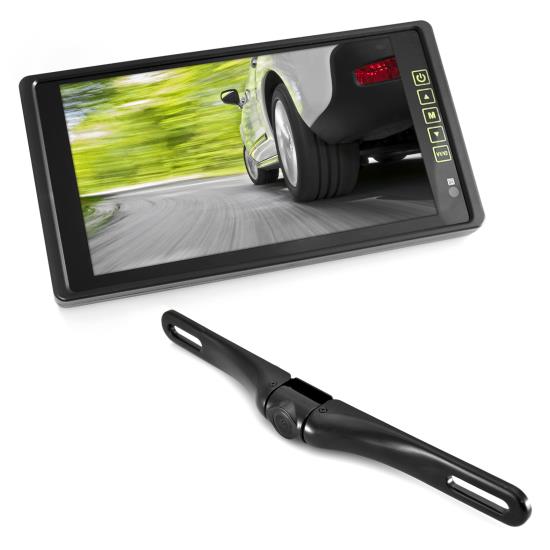 Pyle - PLCM9200 , On the Road , Rearview Backup Cameras - Dash Cams , Rearview Backup Camera & Monitor Parking/Reverse System, 9'' Display, Night Vision, Waterproof Cam, Distance Scale Lines, Swivel Angle Adjustable