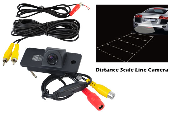 Pyle - plcmaudi , On the Road , Rearview Backup Cameras - Dash Cams , Audi Vehicle Specific Infrared Rear View Backup Camera with Distance Scale Line 