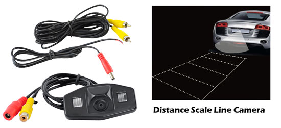 Pyle - PLCMHONDA , On the Road , Rearview Backup Cameras - Dash Cams , Honda Vehicle Specific Infrared Rear View Backup Camera with Distance Scale Line 