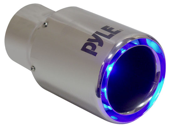 Pyle - PLCMTPR , Disc , Pyle Lite Series Purple LED Chrome Exhaust Tip