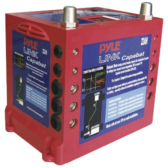 Pyle - PLCPBT25 , On the Road , Capacitors , 25 FARAD Capabat Car Battery Style Capacitor