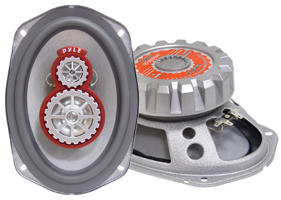 Pyle - PLD369 , On the Road , Vehicle Speakers , 6'' x 9'' Three– Way Triaxial Speaker System