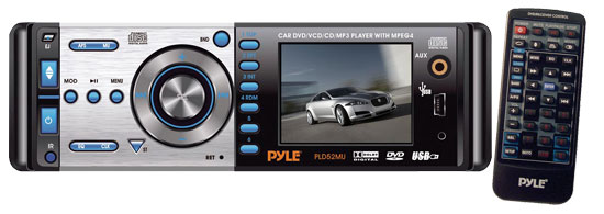 Pyle - PLD52MU , On the Road , Headunits - Stereo Receivers , 2.5'' TFT Monitor Multimedia Disc/VMP3-R-RW/USB/AM/FM/ Receiver