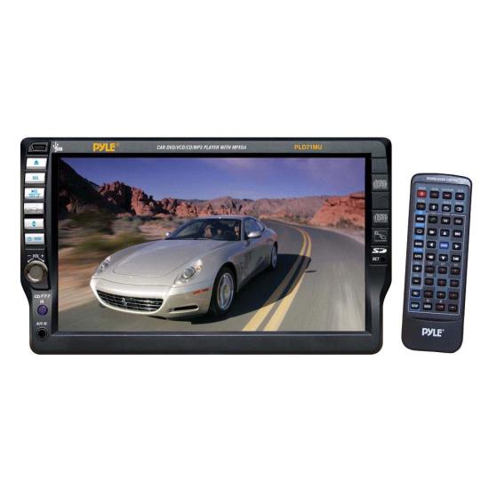 Pyle - PLD71MU , On the Road , Headunits - Stereo Receivers , 7'' TFT Touch Screen Multimedia Disc/MP3-R/USB/AM/FM/RDS Receiver