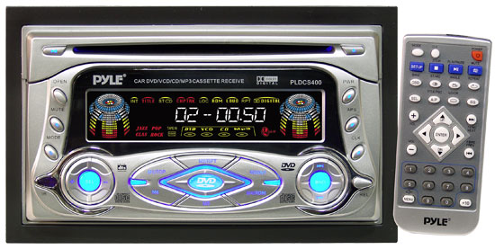 Pyle - PLDCS400 , On the Road , Headunits - Stereo Receivers , Double-Din AM-FM-MPX Multimedia Disc Player & Cassette Deck