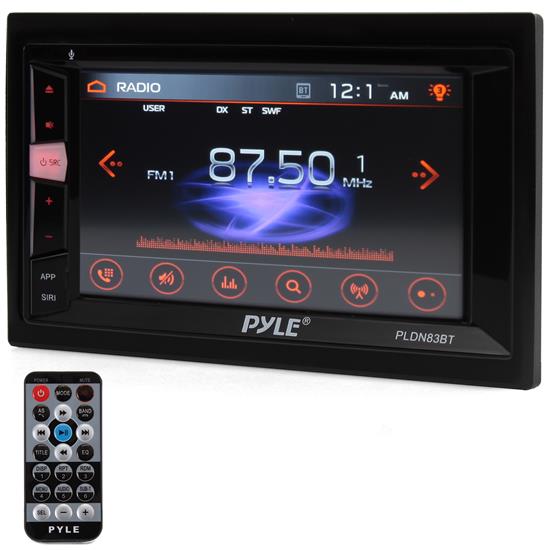 Pyle - PLDN83BT.6 , On the Road , Headunits - Stereo Receivers , 6.2'' Double Din Multimedia Disc Car Stereo - Touch Screen TFT/LCD Monitor, Multimedia Disc/MP3/MP4-R/USB/Micro SD Card Slot, AM/FM, Bluetooth Receiver